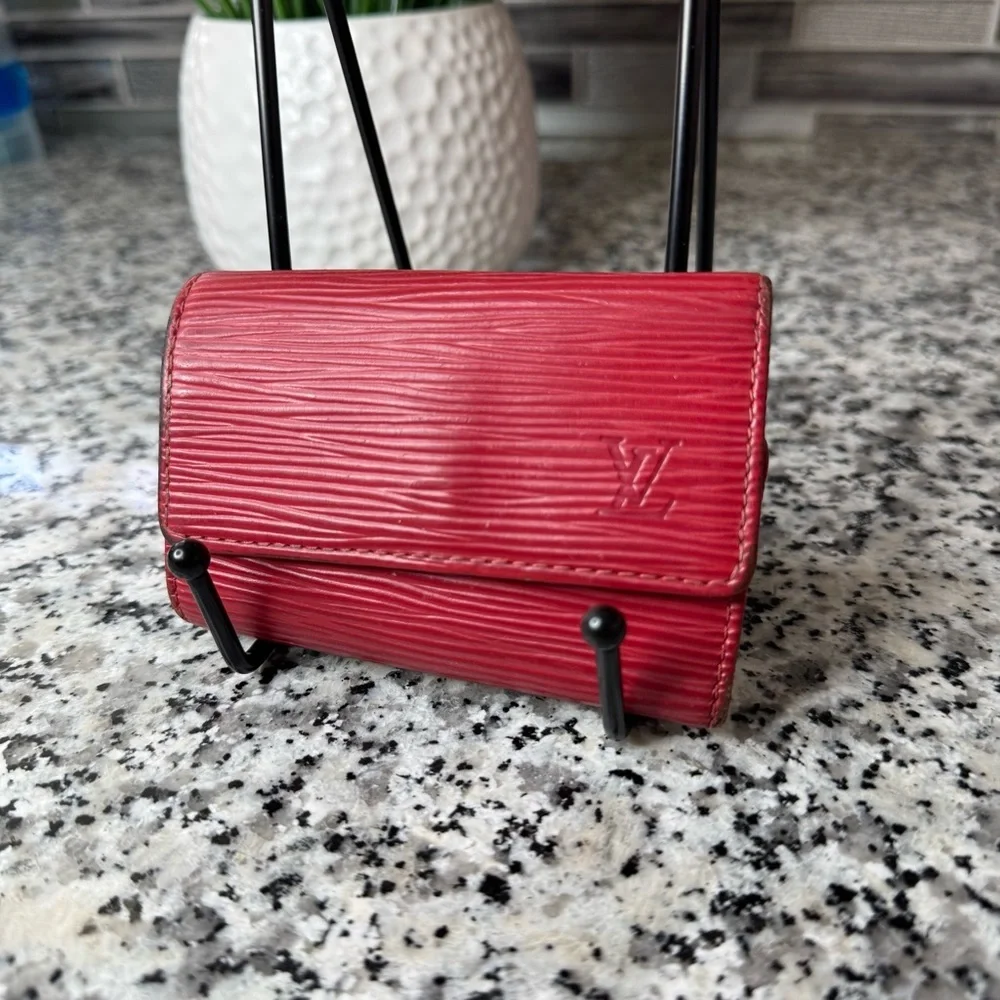 Louis Vuitton | Red Epi Leather 6 Key Holder